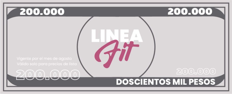 BILLETE LINEA FIT $200.000